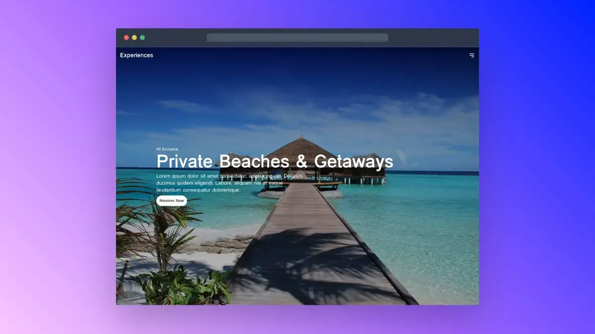 React Experiences App